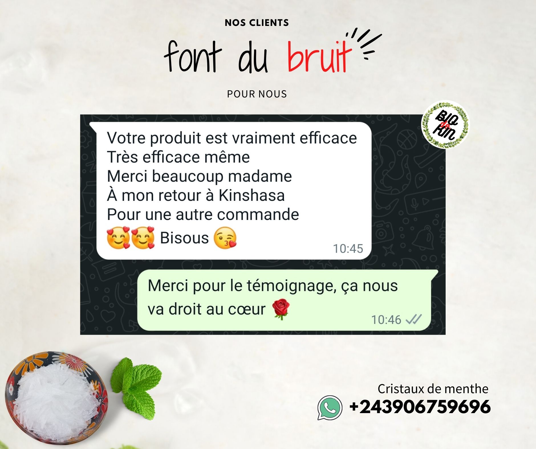 Cristaux de menthe pure 15g – Image 4