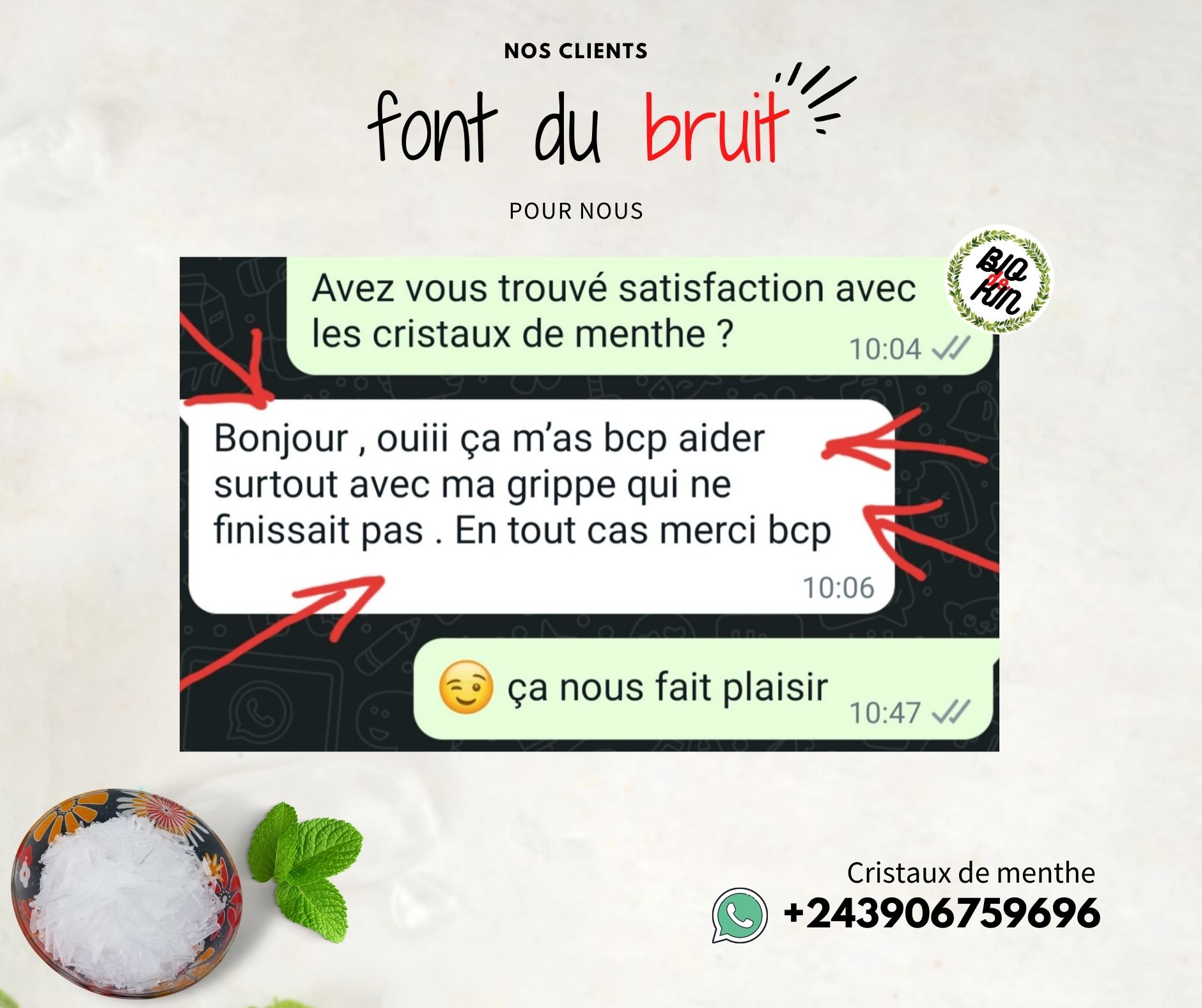 Cristaux de menthe pure 15g – Image 9